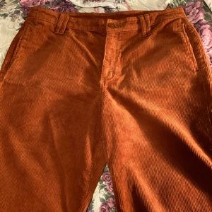 High waisted boot cut jeans.